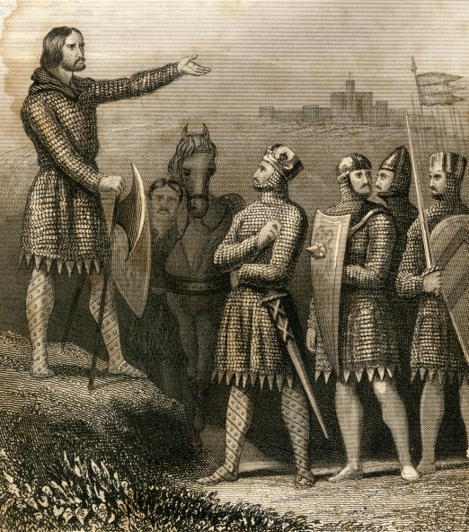 'King Stephen before the Battle of Lincoln, 1141' from Forester, T. (ed.) The chronicle of Henry of Huntingdon...