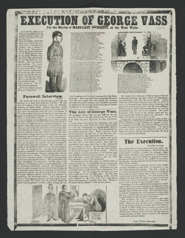 Execution of George Vass For the Murder of Margaret Docherty, at the West Walls